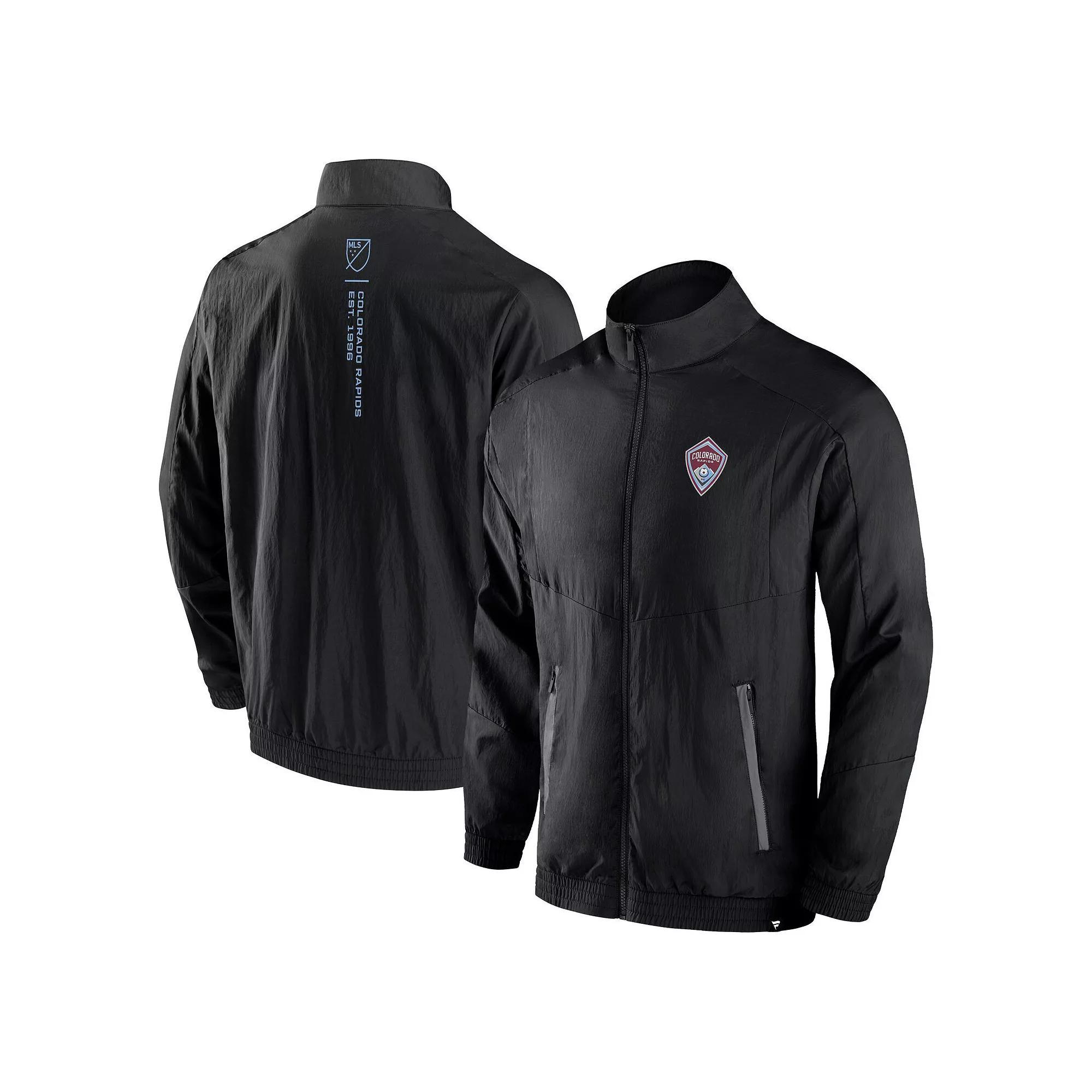 Men's Fanatics Black Philadelphia Union Header Raglan Full-Zip Jacket, Size: Medium, Uni Black Product Image