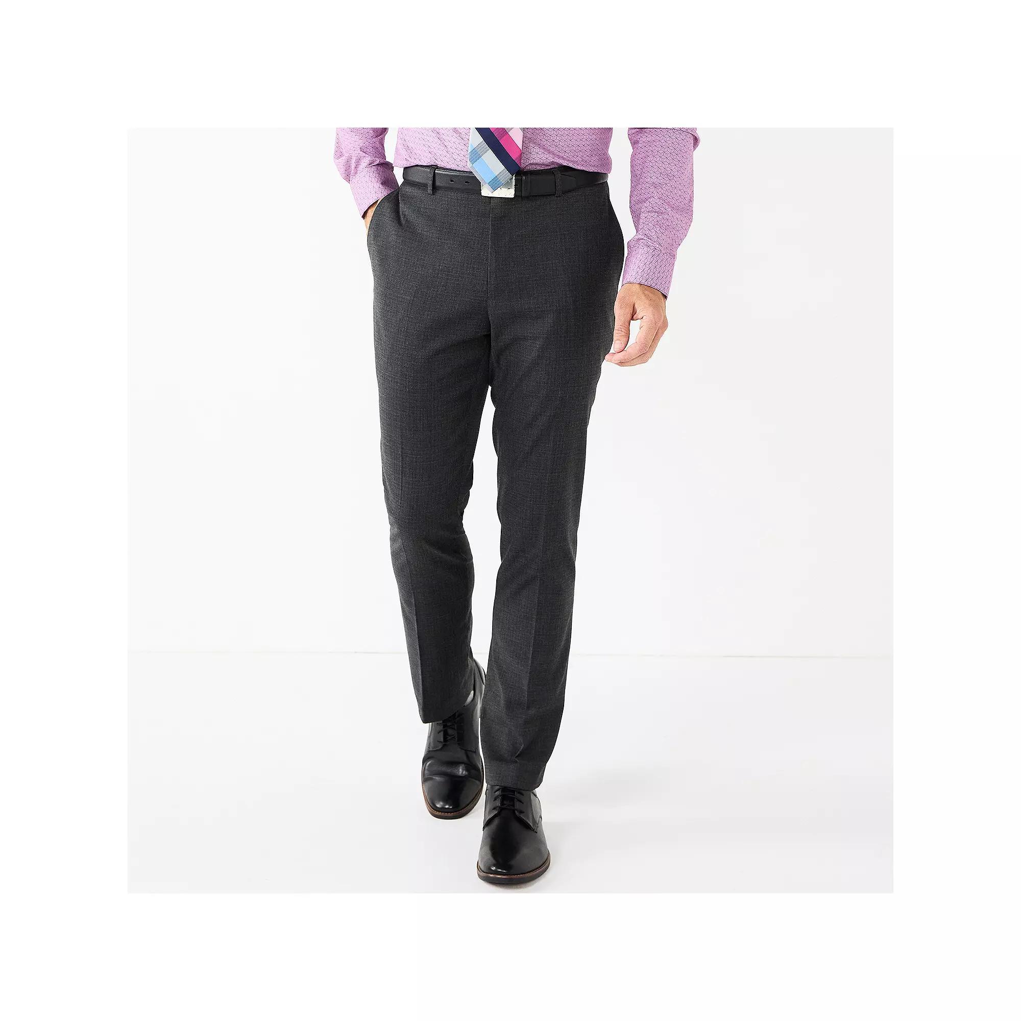 Men's Apt. 9® Premier Flex Performance Slim-Fit Washable Suit Pants, Size: 30X30, Grey Product Image