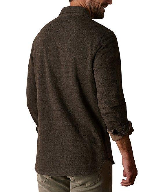 The Normal Brand Textured Knit Long Sleeve Woven Shirt Product Image