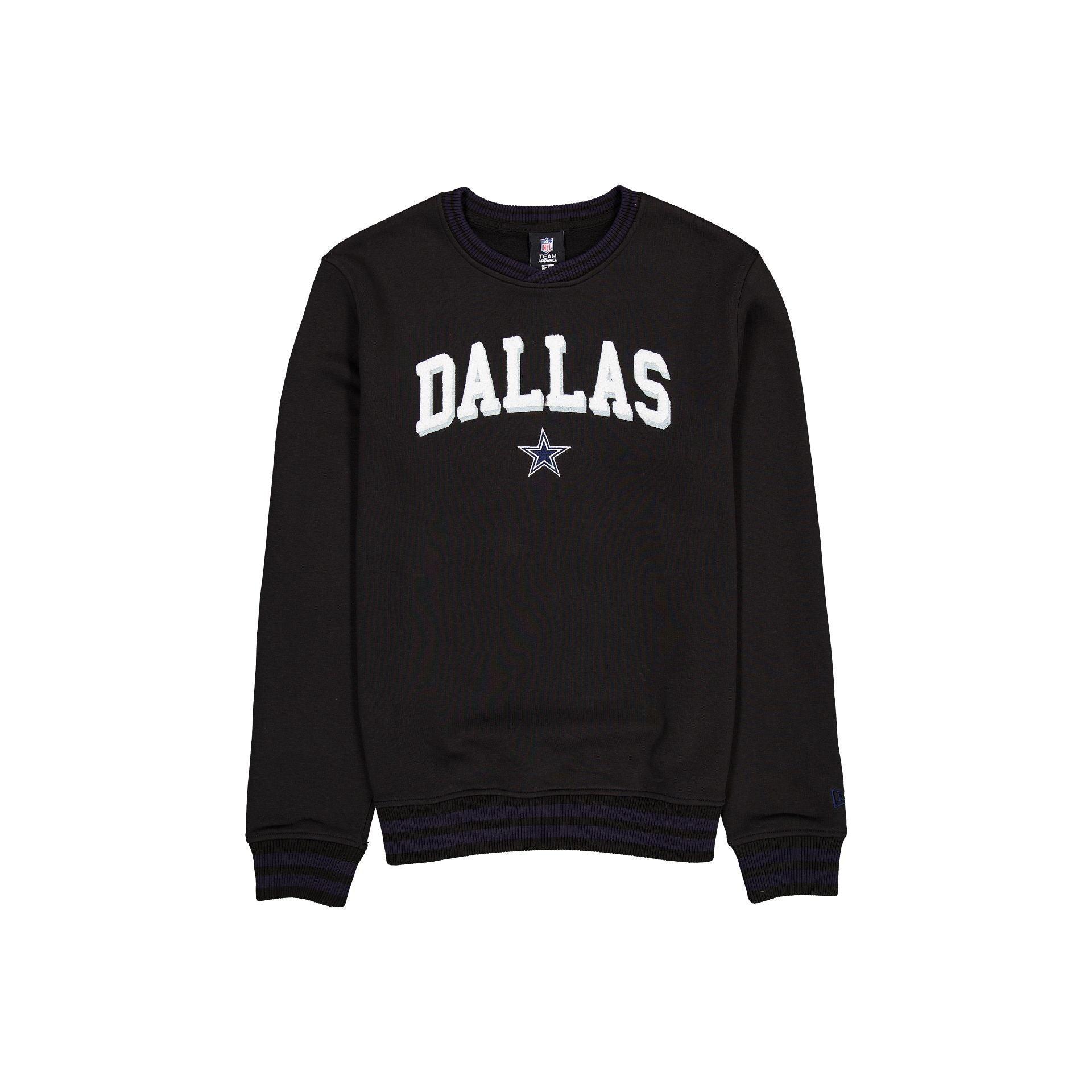 Dallas Cowboys Sport Night Black Crewneck Male Product Image