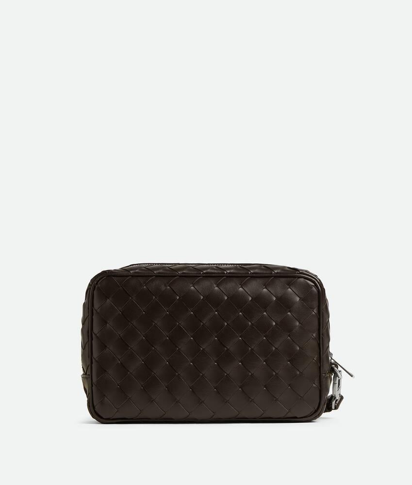 Men's Intrecciato Small Pouch With Wristlet in Fondant Product Image