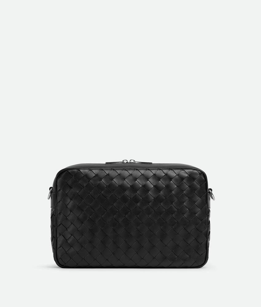 Men's Intrecciato Camera Bag in Black Product Image