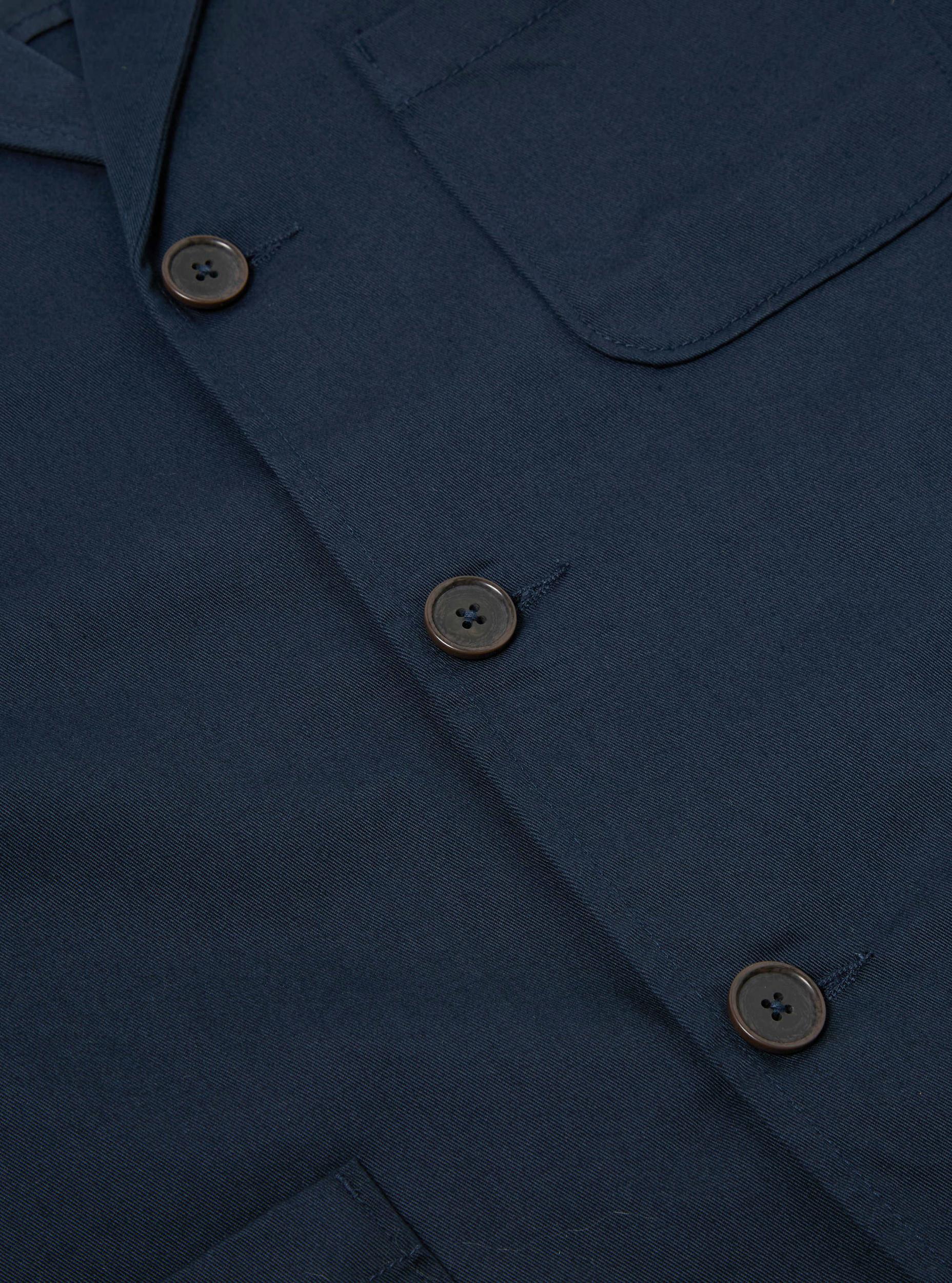 Black Twill Three Button Jacket Product Image