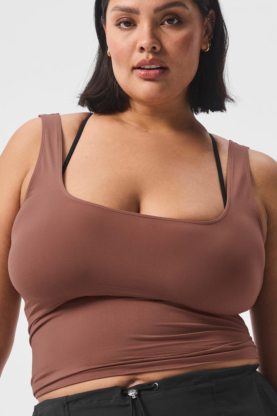 Sheer Glow Tank - Chestnut Product Image
