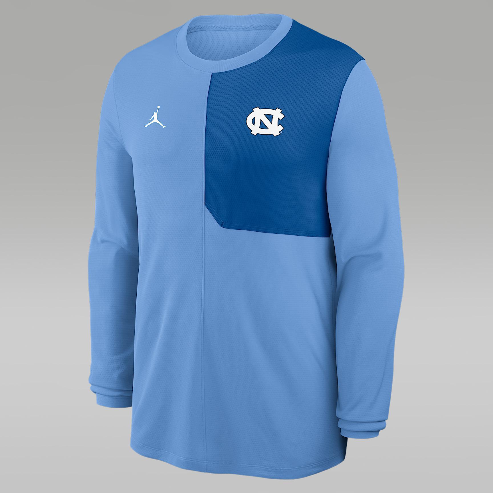 Men's North Carolina Sideline Coach Jordan Brand Dri-FIT College Long-Sleeve Top Product Image