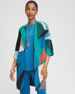 Travelers™ Collection Blocked Kimono Cardigan Product Image