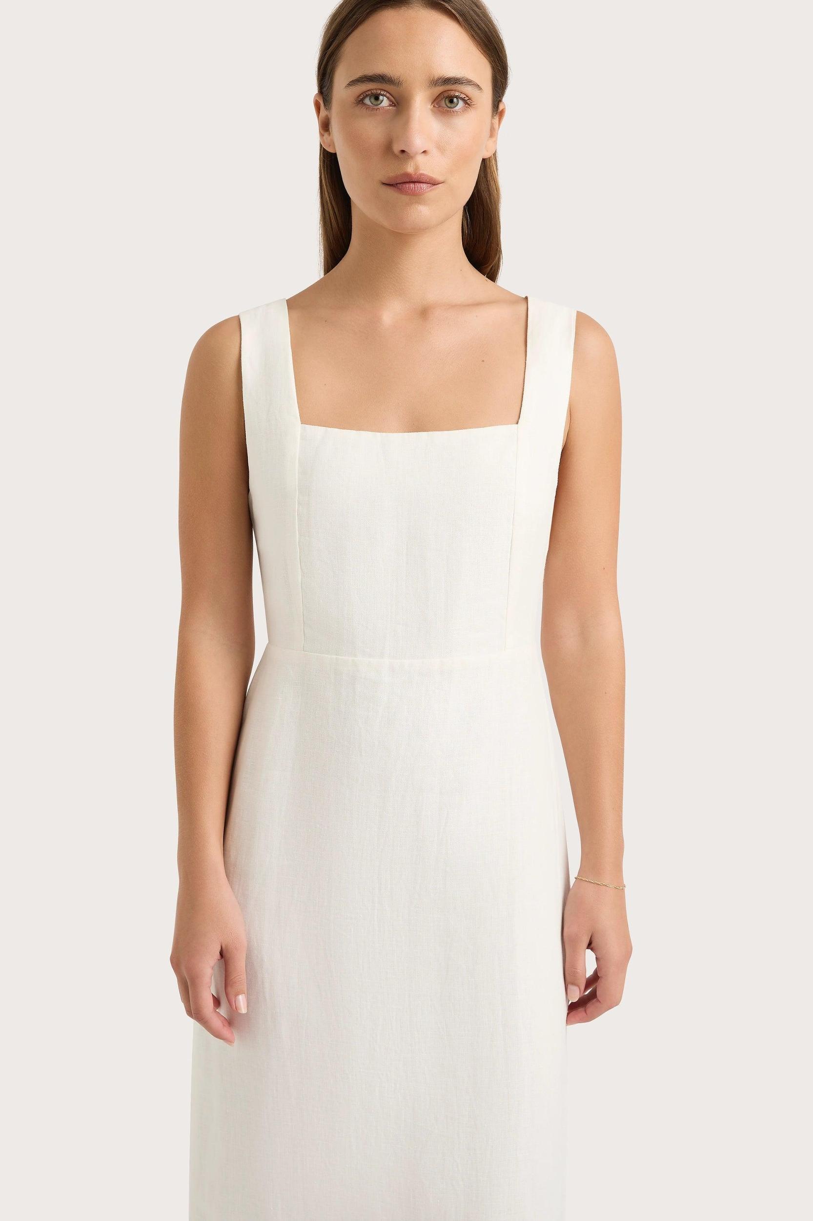 Lais Midi Dress White Product Image