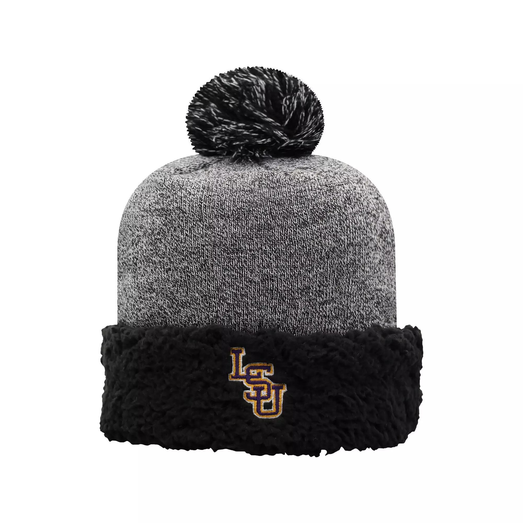 Womens Top of the World LSU Tigers Snug Cuffed Knit Hat with Pom Product Image