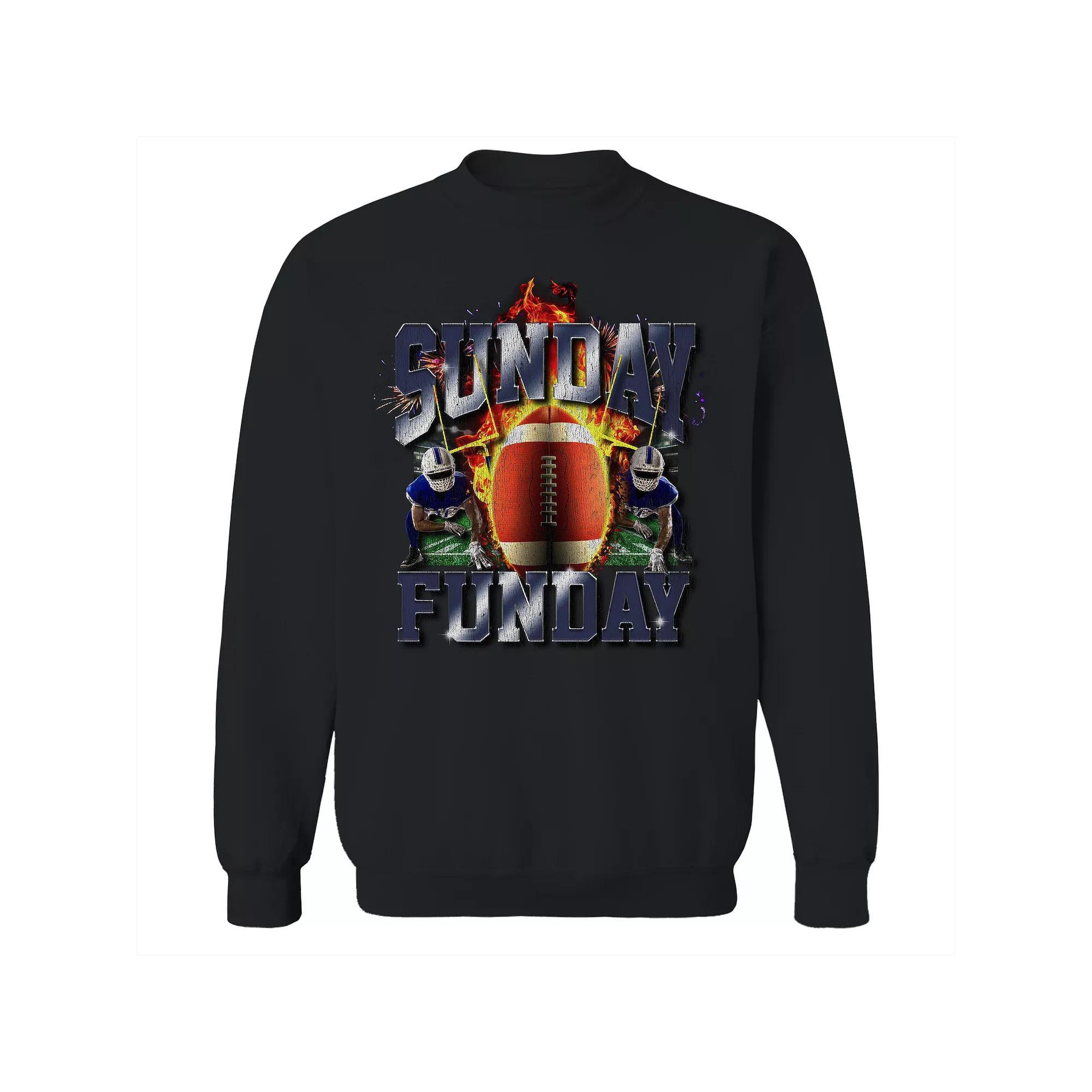 Men's COLAB89 Sunday Funday Bootleg Graphic Sweatshirt, Size: XL, Black Product Image