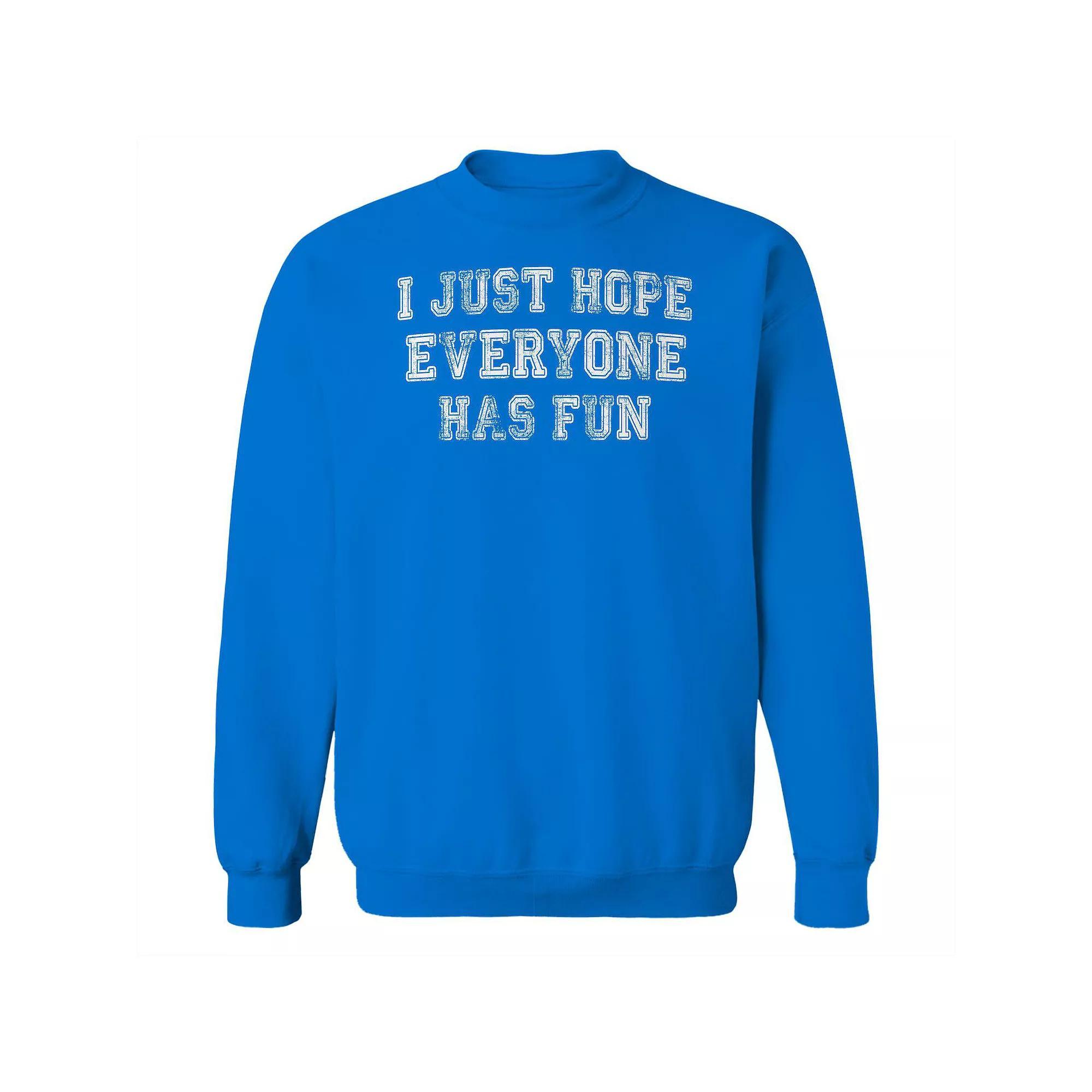 Men's Duke & Sons Hope Everyone Has Fun Graphic Sweatshirt, Size: Medium, Gray Green Product Image