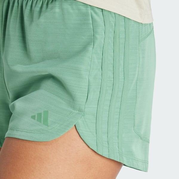 adidas Pacer Training 3-Stripes Woven High-Rise Shorts Pink Fusion S 3 Womens Product Image