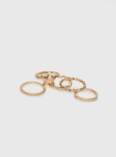 Casen Ring Set Gold Product Image