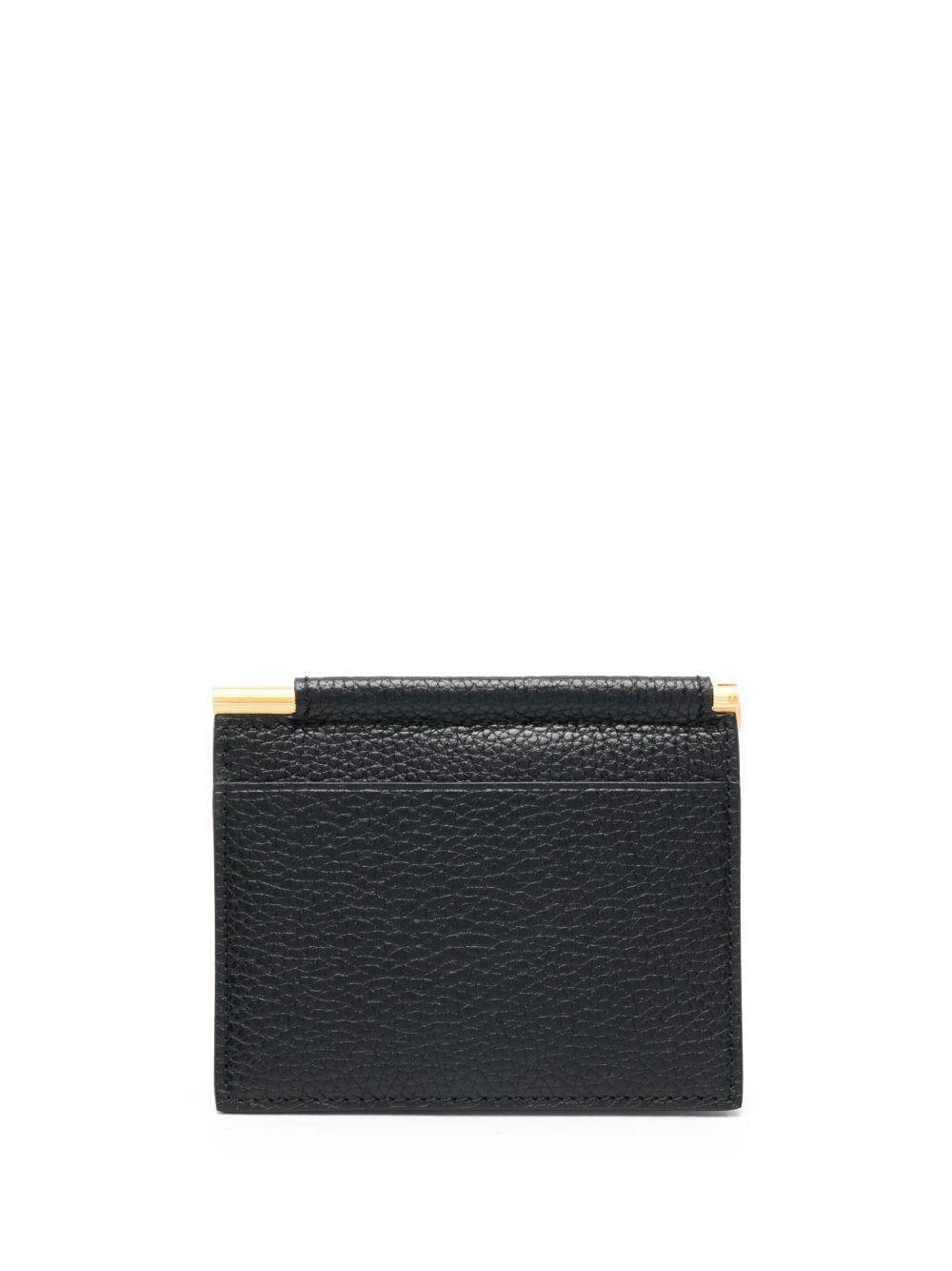 logo-stamp grained-leather wallet Product Image