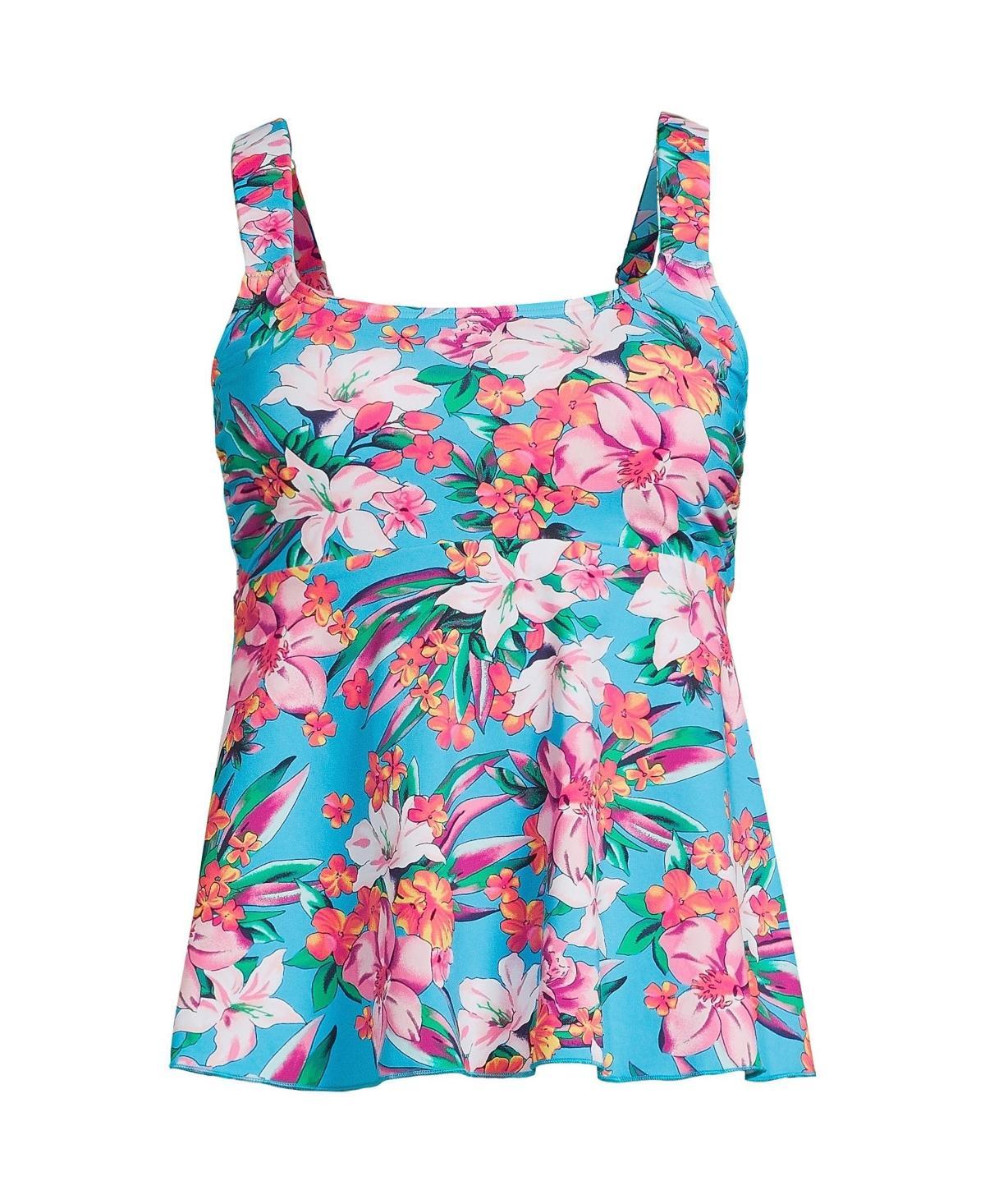 Womens Lands End DD-Cup Flutter Tankini Swim Top Product Image