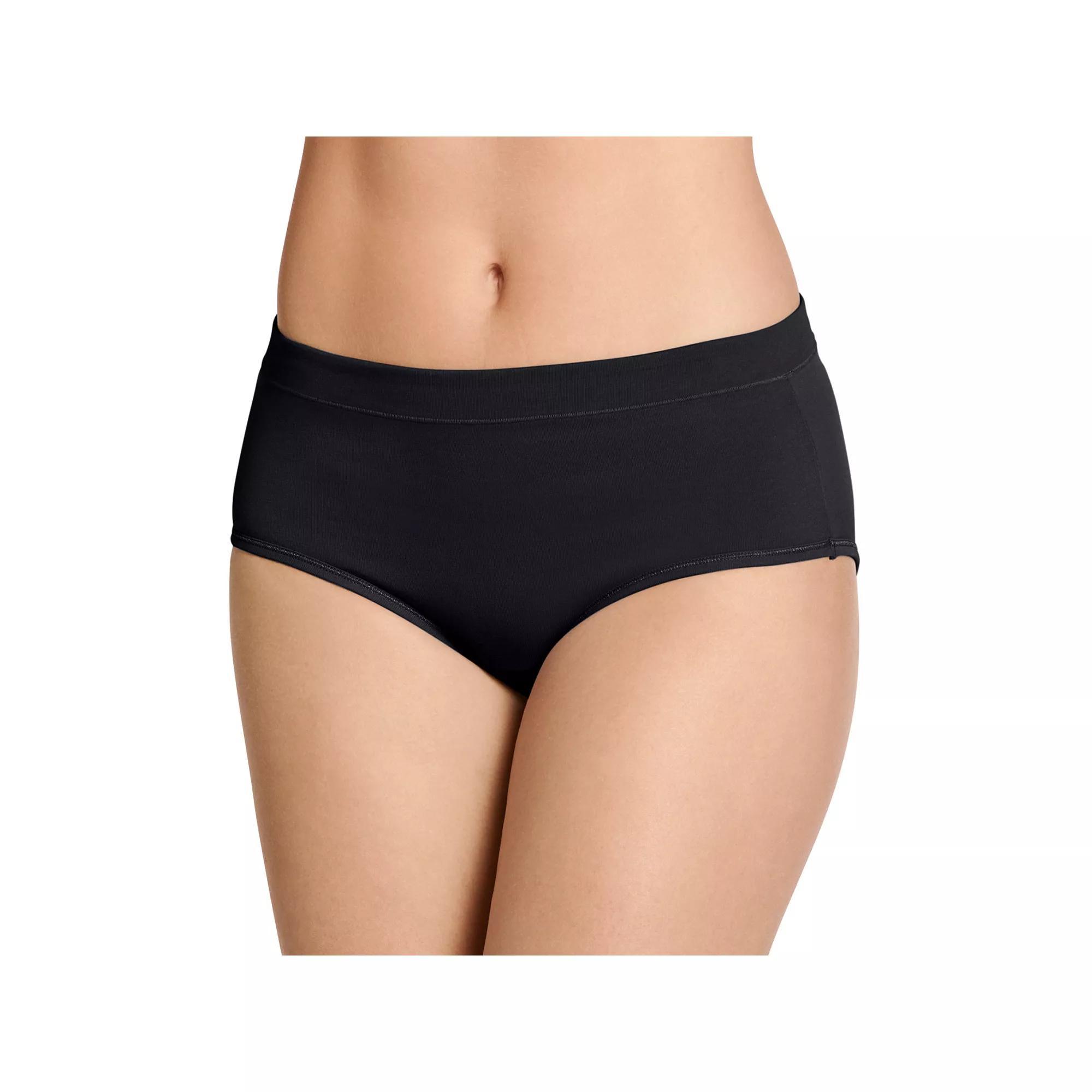 Women's Jockey® Cotton Blend Stretch Hipster Panty 1554, Black Product Image