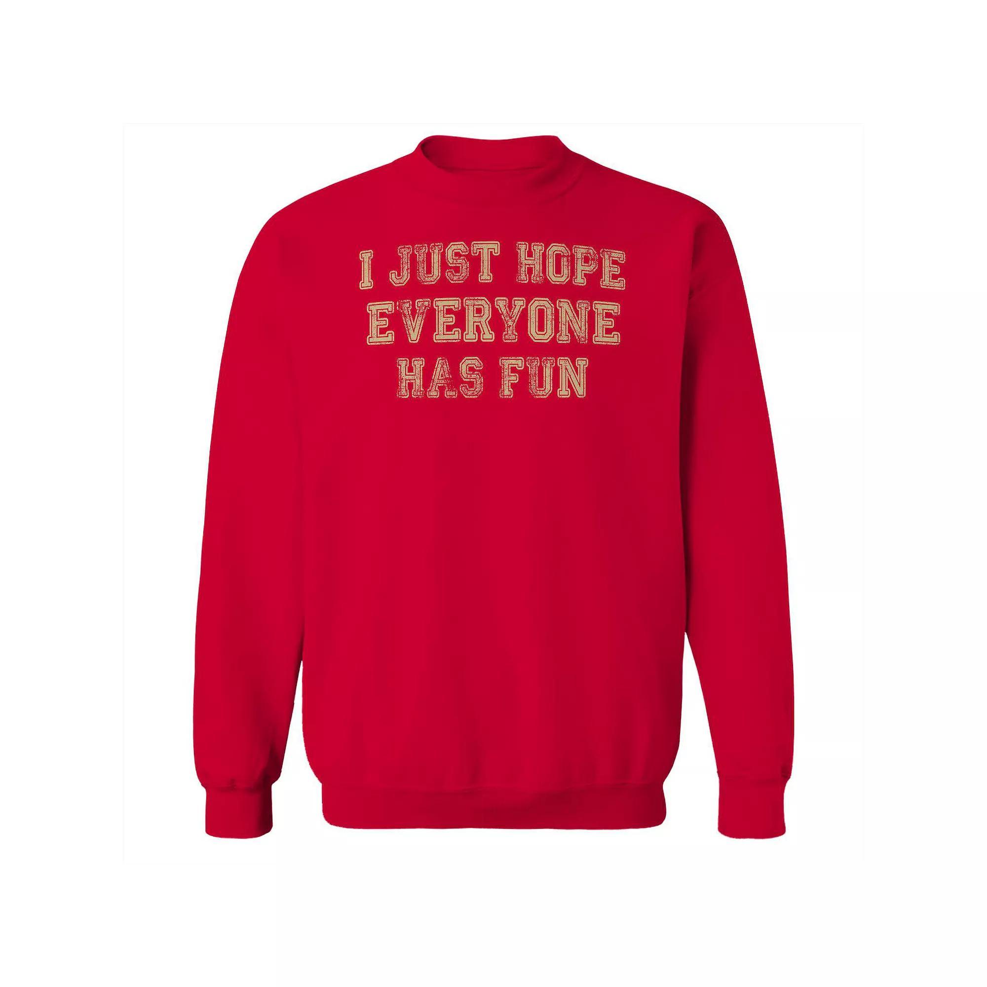 Men's Duke & Sons Hope Everyone Has Fun Graphic Sweatshirt, Size: Medium, Gray Green Product Image