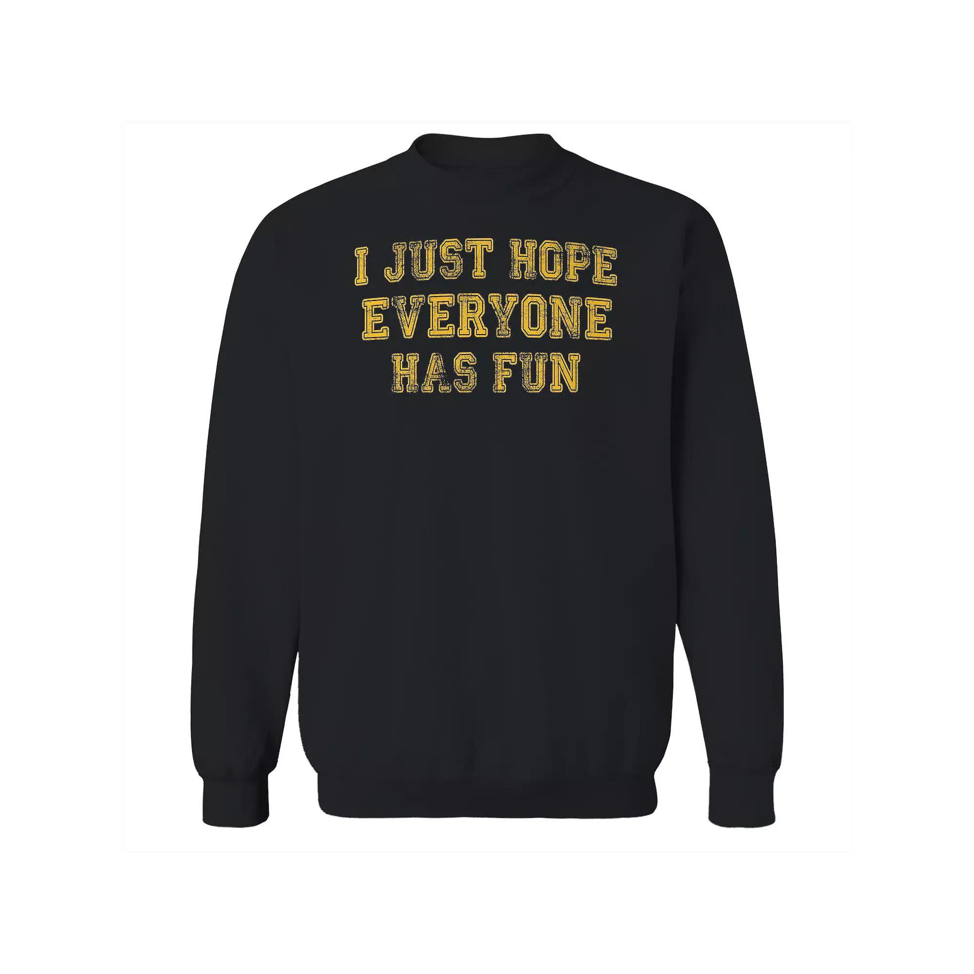 Men's Duke & Sons Hope Everyone Has Fun Graphic Sweatshirt, Size: Medium, Gray Green Product Image