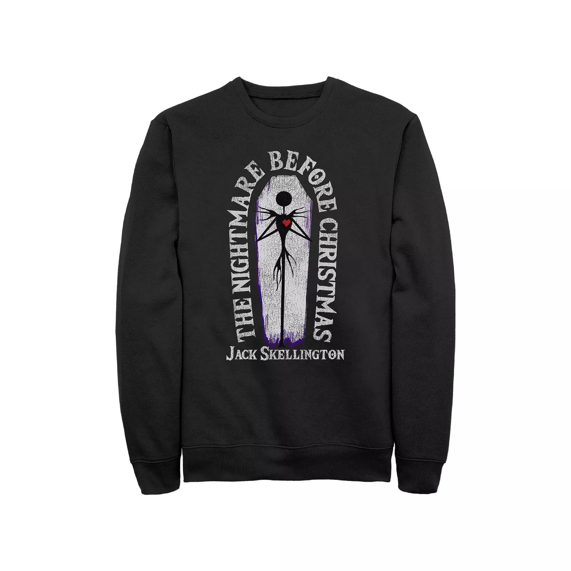 Disney's The Nightmare Before Christmas Jack Skellington Men's Graphic Fleece, Size: Medium, Black Product Image