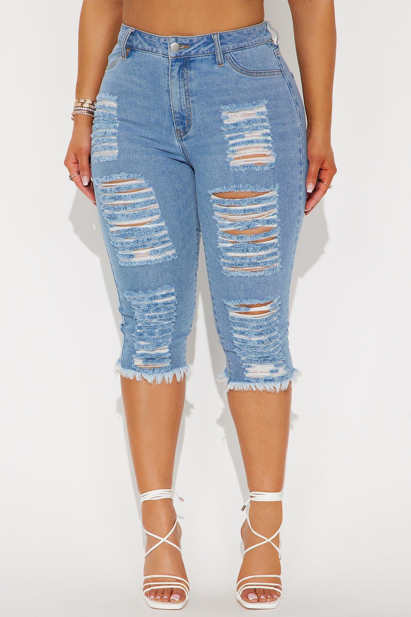 Live In My Skinny Denim Capri Jeans - Medium Wash Product Image
