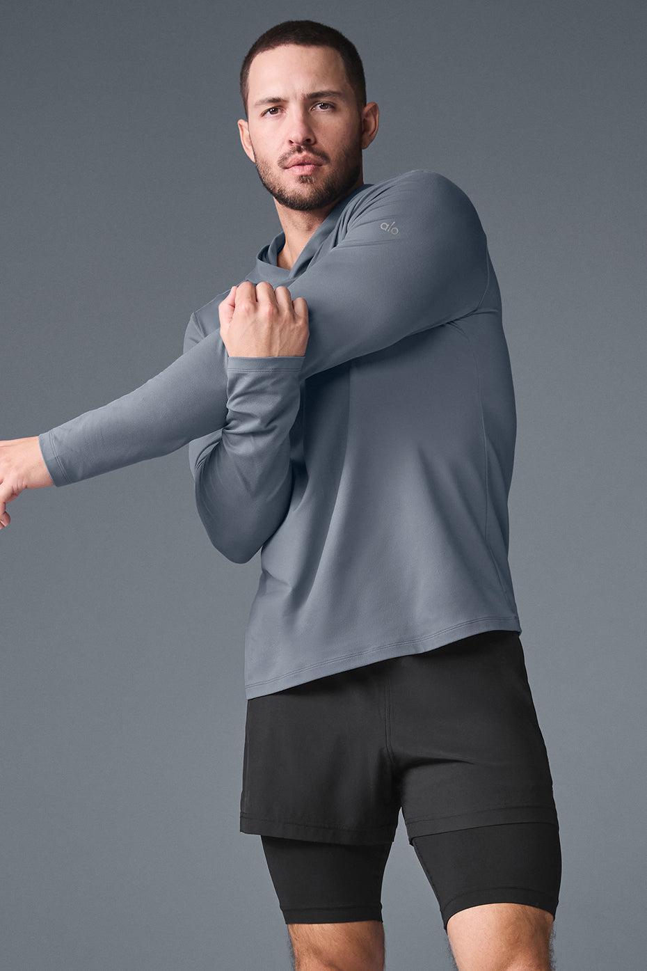 Conquer Reform Long Sleeve With Hood - Steel Grey Product Image