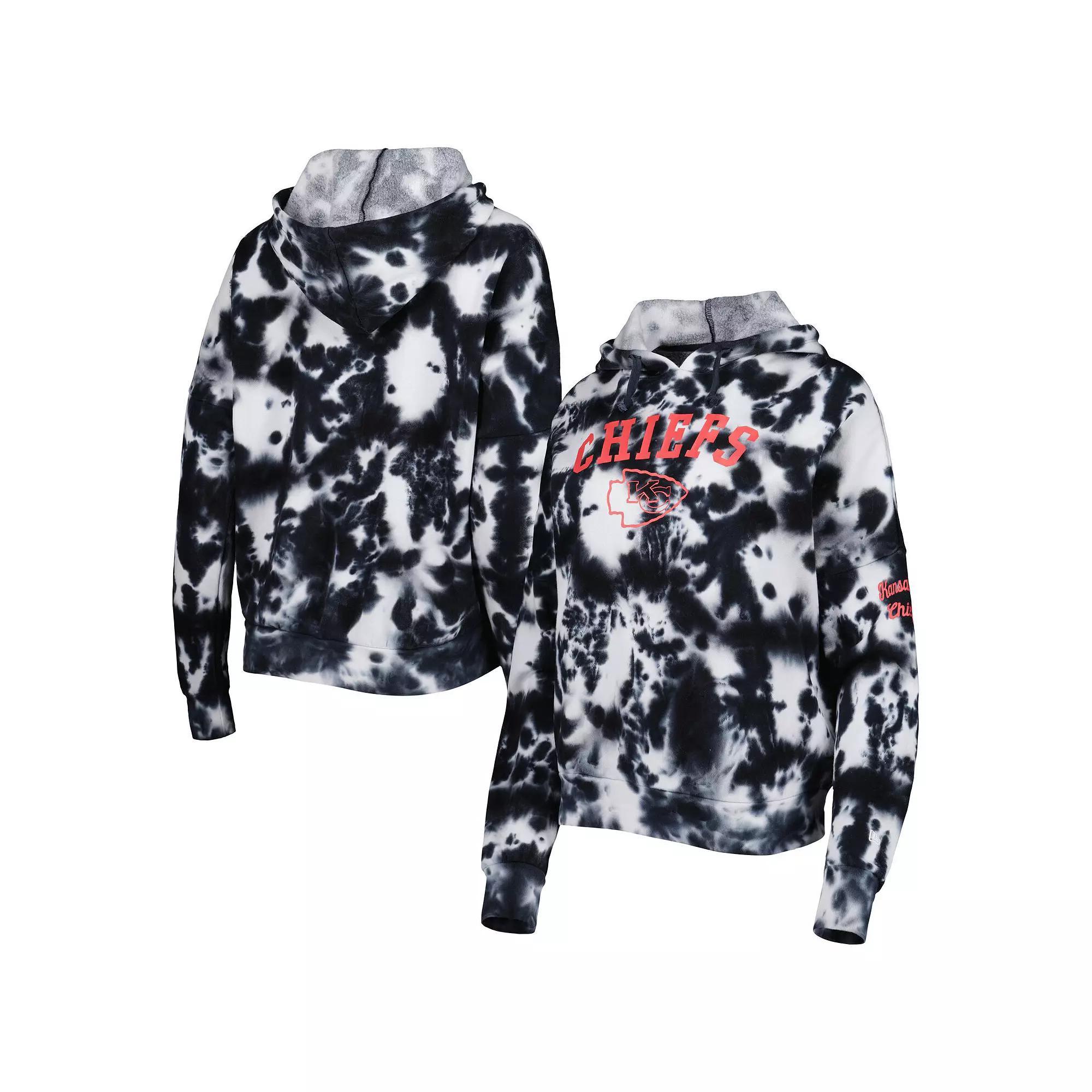 Womens New Era Kansas City Chiefs Cloud Dye Fleece Pullover Hoodie Product Image