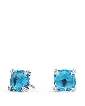 David Yurman Chatelaine Stud Earrings with Amethyst and Diamonds Product Image