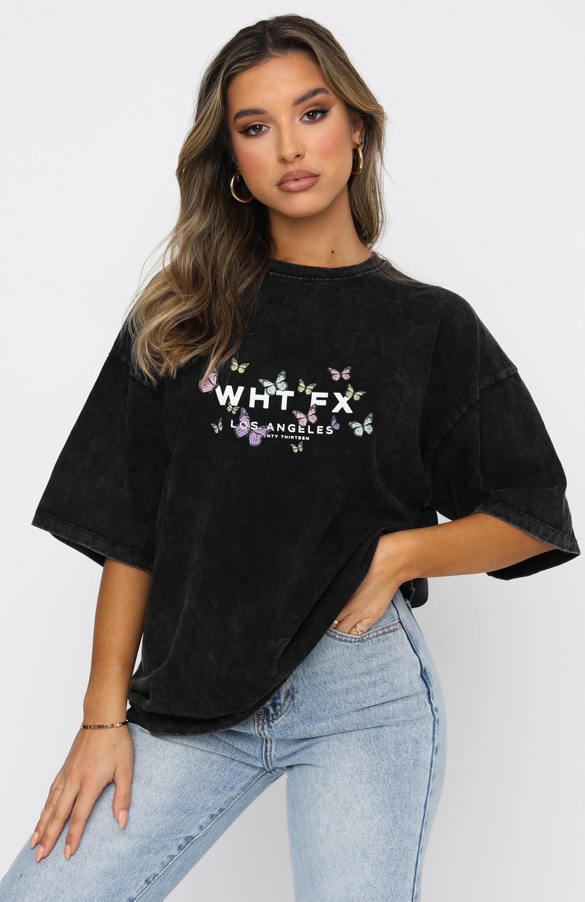 Dare To Dream Oversized Tee Acid Black Product Image