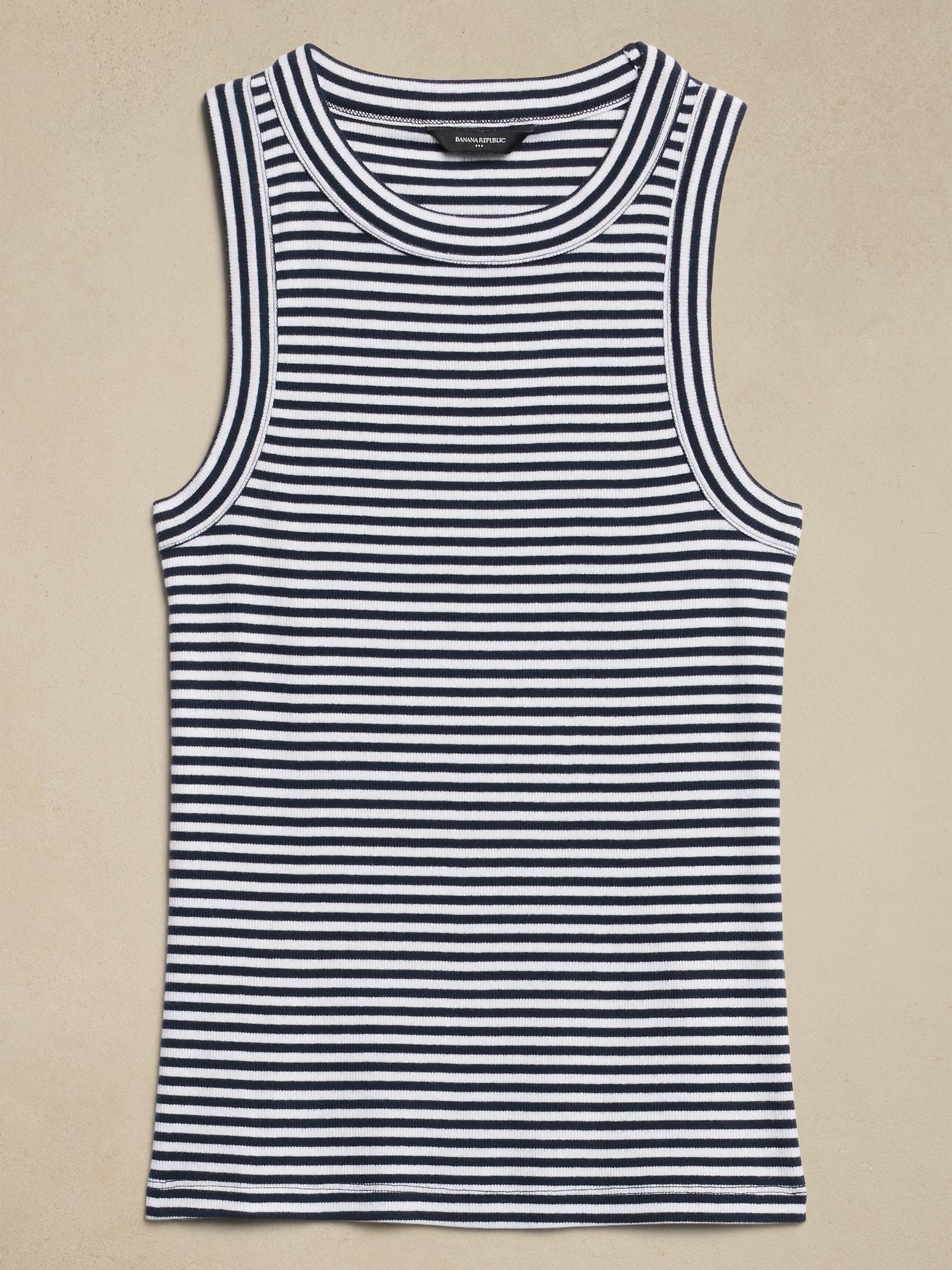 Ribbed Racer Tank Product Image