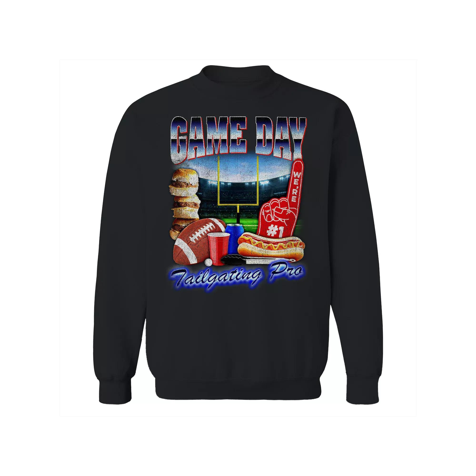Men's COLAB89 Game Day Tailgating Graphic Sweatshirt, Size: Large, Black Product Image