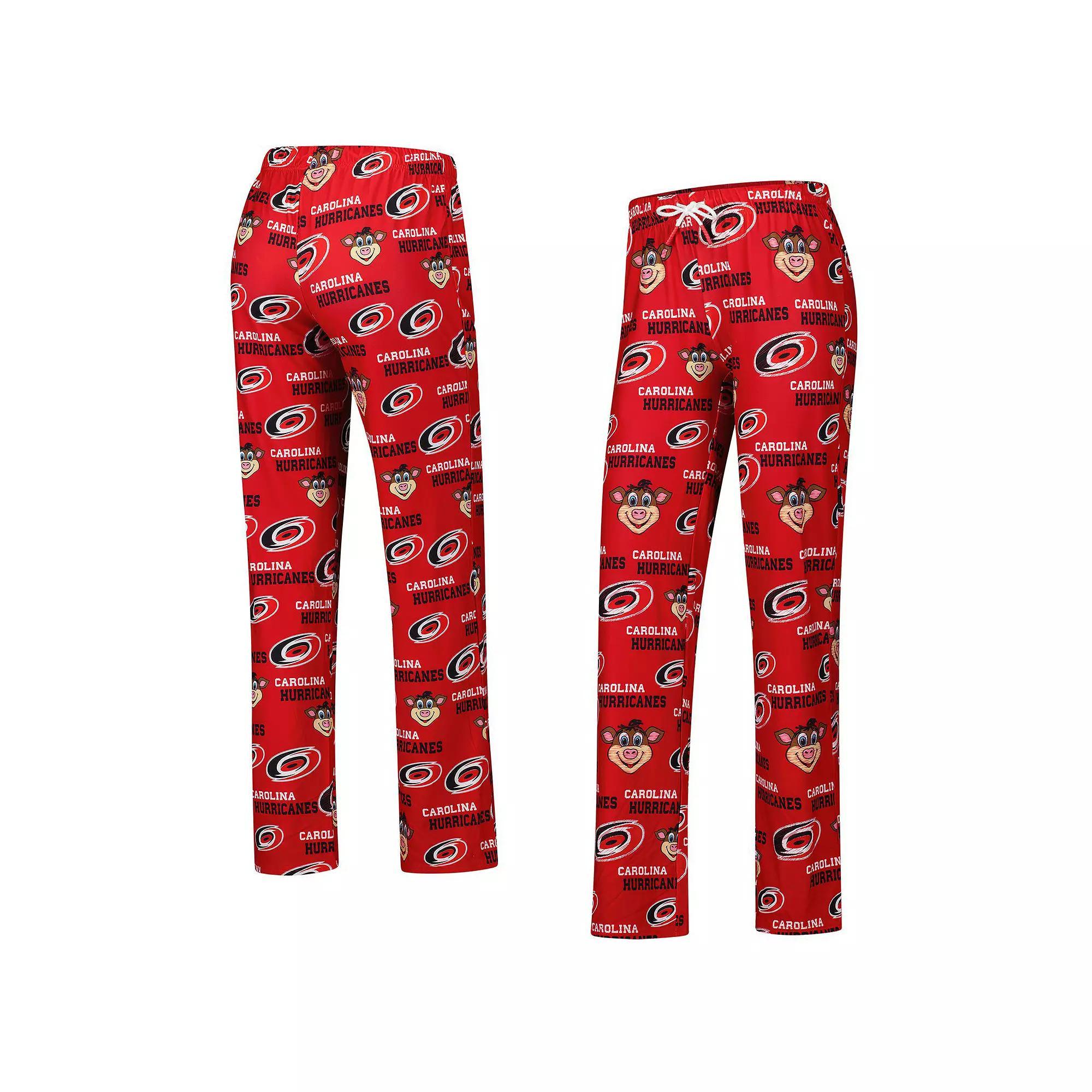 Women's Concepts Sport Red Carolina Hurricanes Zest Allover Print Knit Pants, Size: Small Product Image