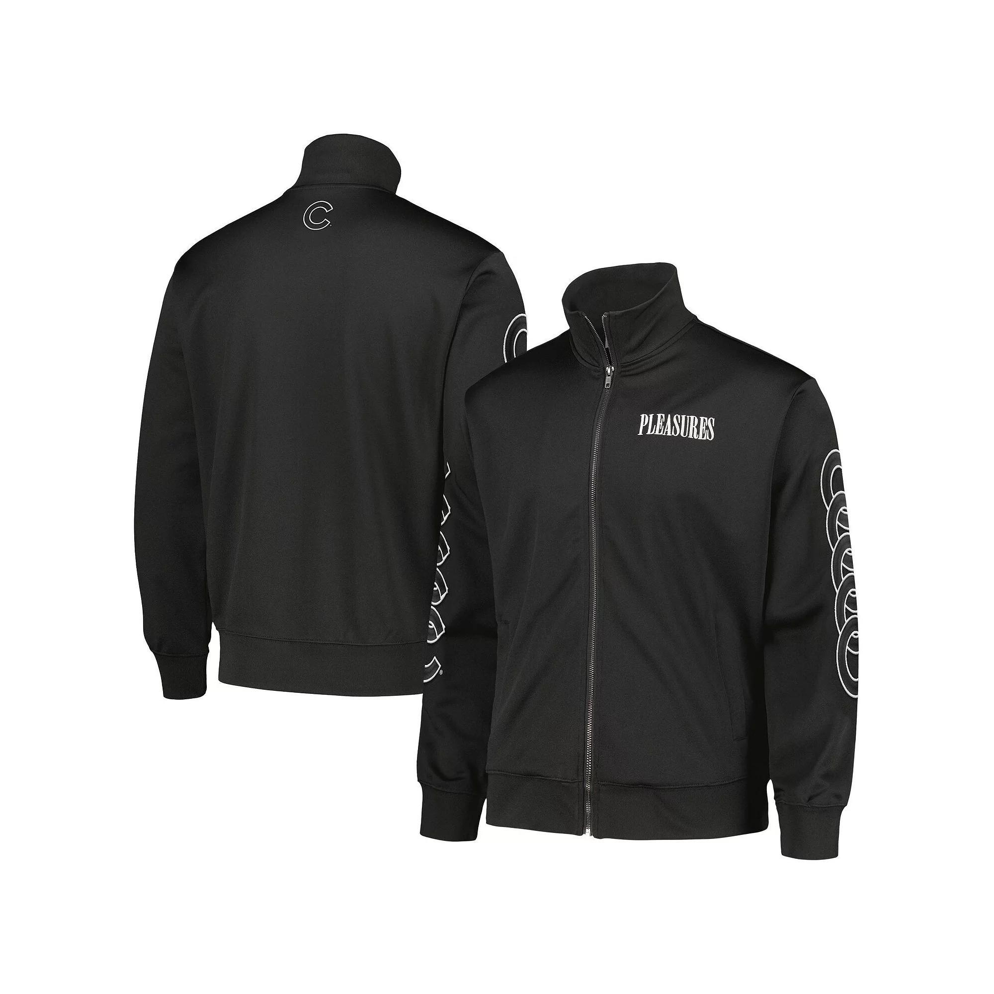 Men's Black Houston Astros Pitcher Full-Zip Track Jacket, Size: Small Product Image