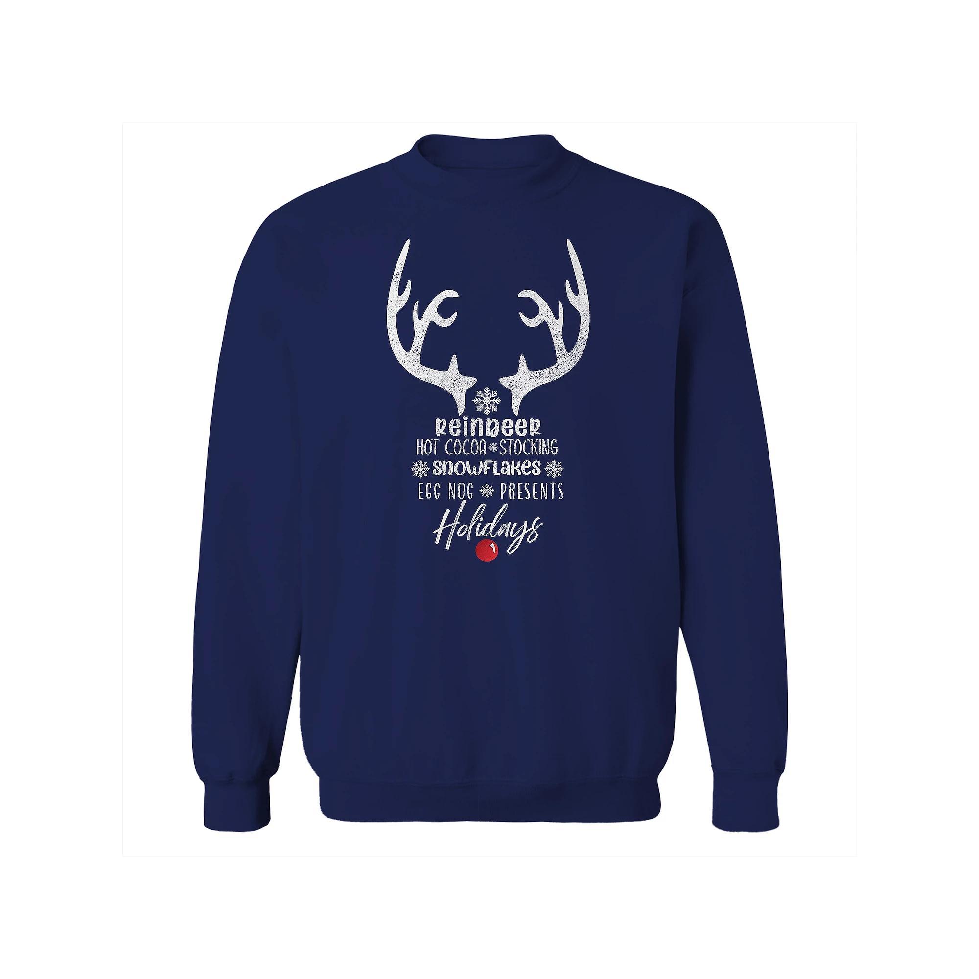 Men's Curb Your Enthusiasm Logo Curb Your Enthusiasm Graphic Fleece Crew Sweatshirt, Size: Small, Black Product Image