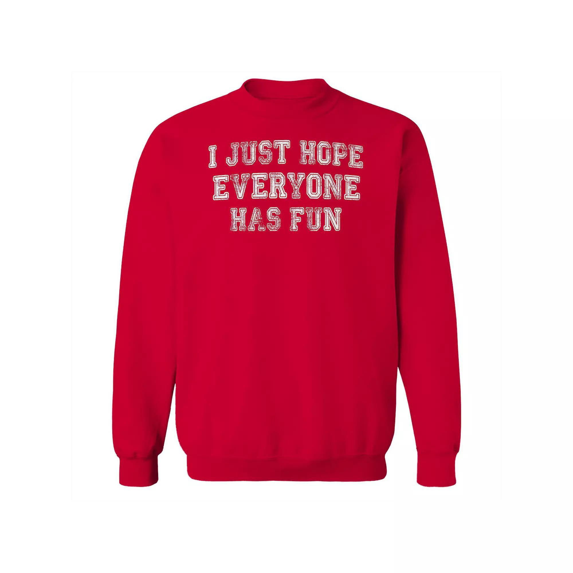 Men's Duke & Sons Hope Everyone Has Fun Graphic Sweatshirt, Size: Medium, Gray Green Product Image