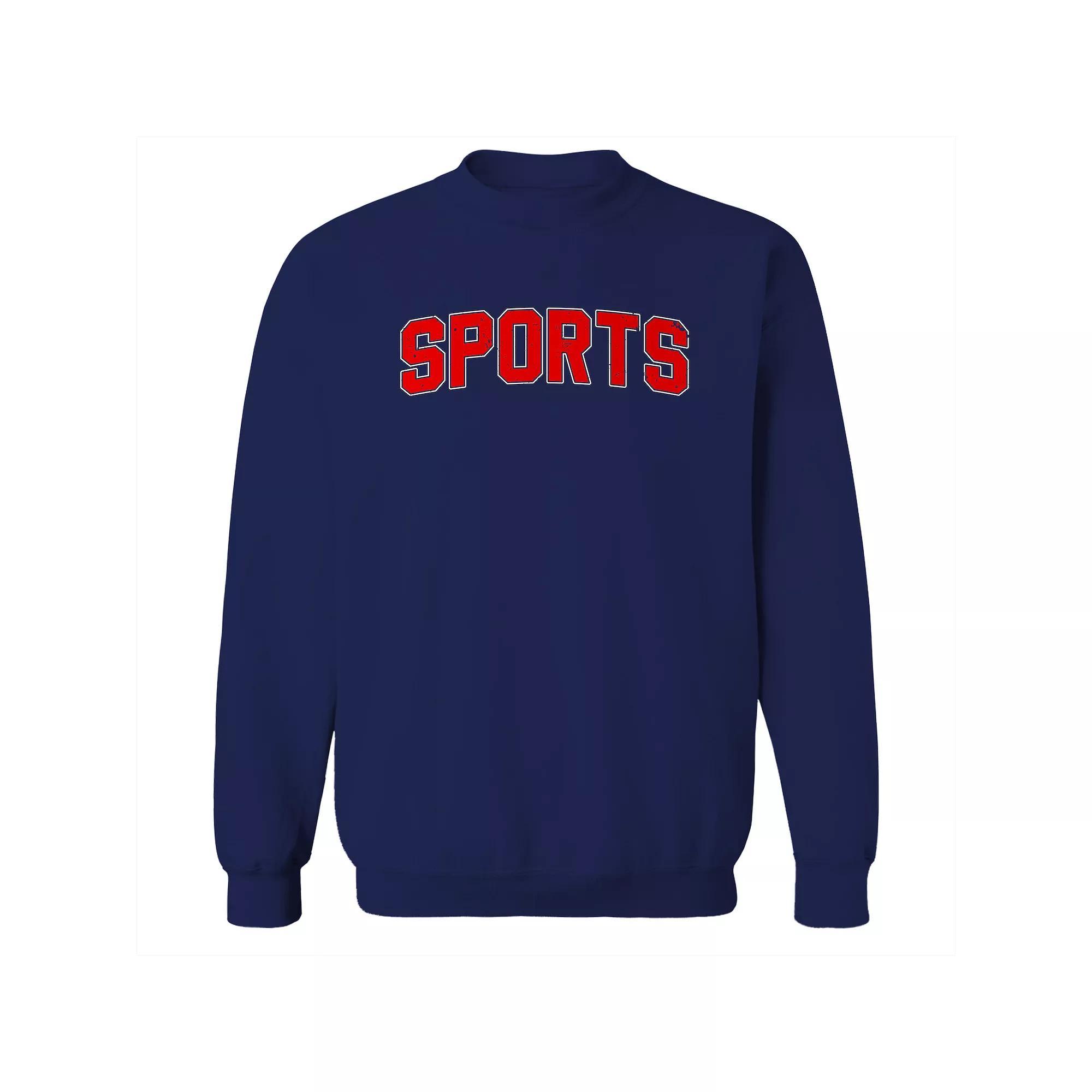 Men's Curb Your Enthusiasm Logo Curb Your Enthusiasm Graphic Fleece Crew Sweatshirt, Size: Small, Black Product Image