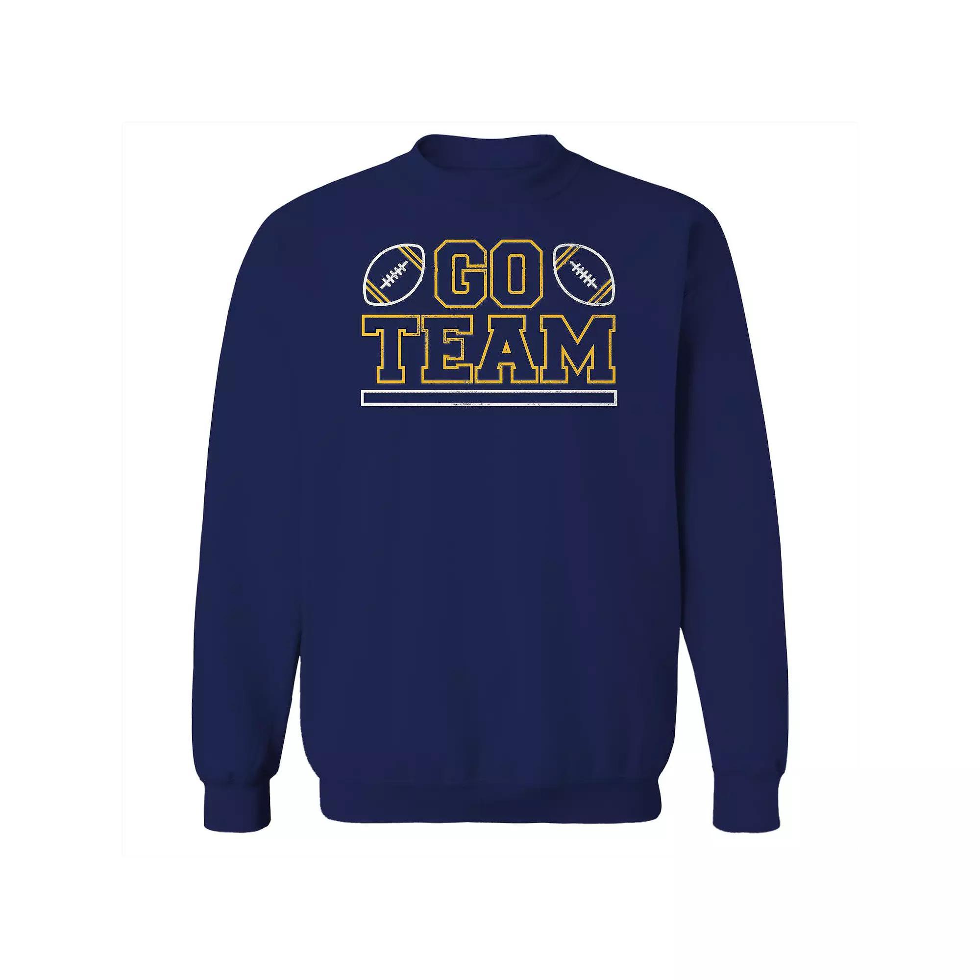 Men's Curb Your Enthusiasm Logo Curb Your Enthusiasm Graphic Fleece Crew Sweatshirt, Size: Small, Black Product Image