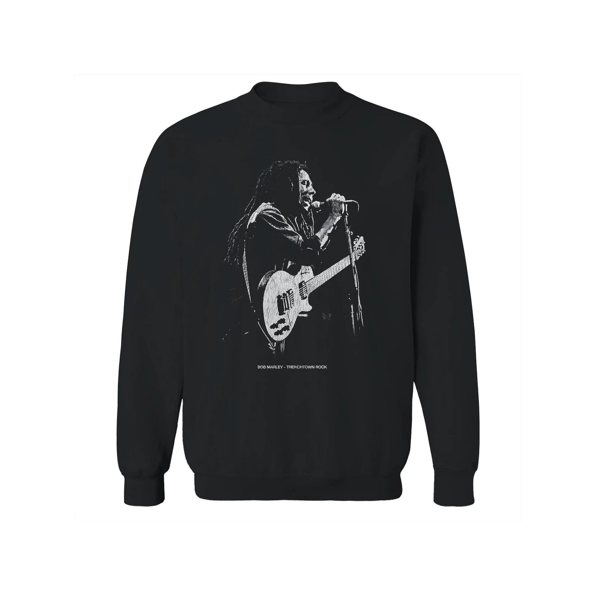 Junior's Bob Marley Live Trenchtown Rock Graphic Fleece Sweatshirt, Women's, Size: XXL, Black Product Image