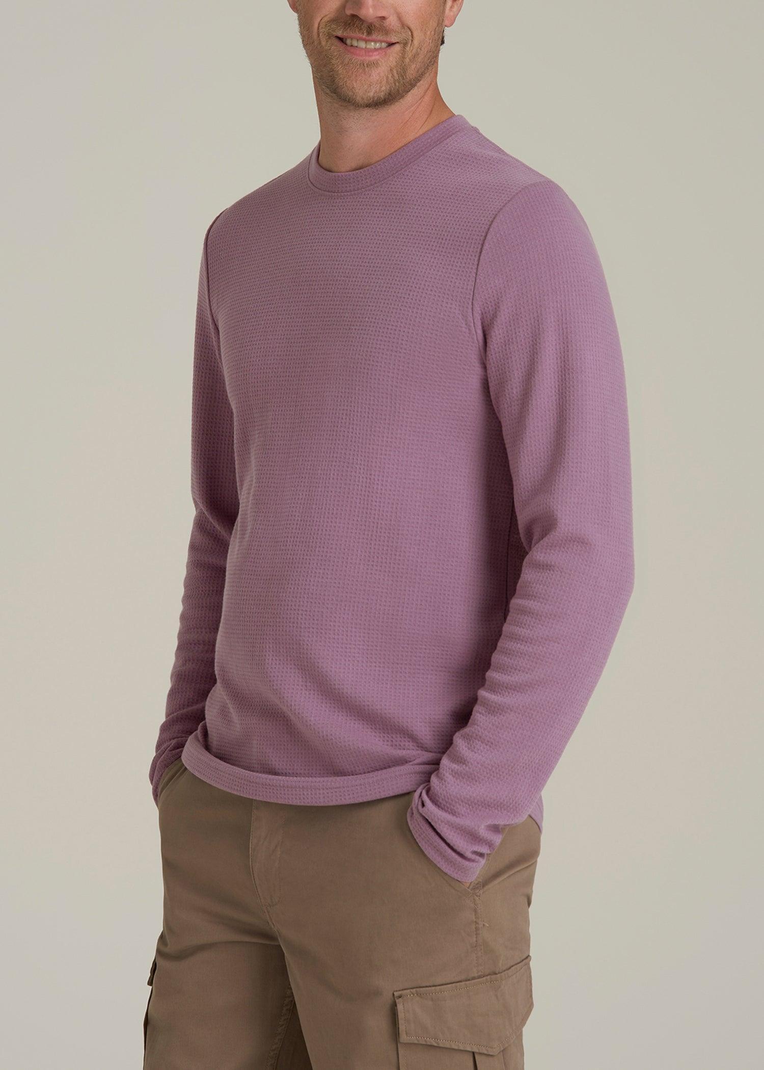 Cloud Knit Waffle Long Sleeve in Grapeade Male Product Image