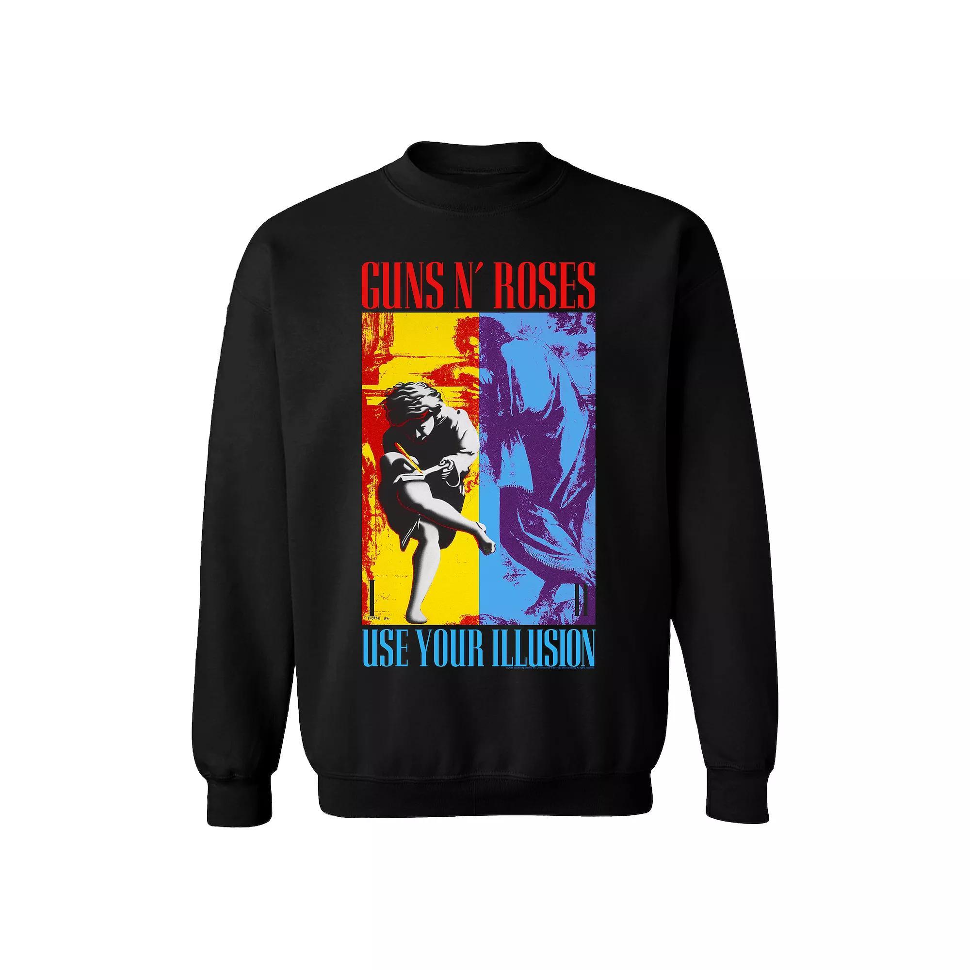 Men's Guns n' Roses Use Your Illusion Sweatshirt, Size: Medium, Black Product Image