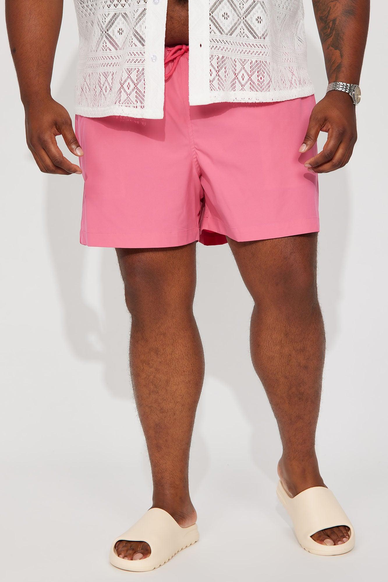 Born 2 Fly Print Change Swim Mid Trunk - Pink Product Image