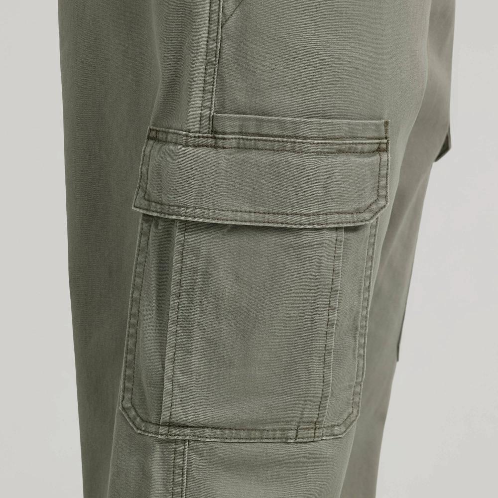 Wrangler Men's ATG Relaxed Cargo Pants - Dusty Olive 38x30: Heavyweight Cotton Spandex, Mid Rise, Stretch Product Image