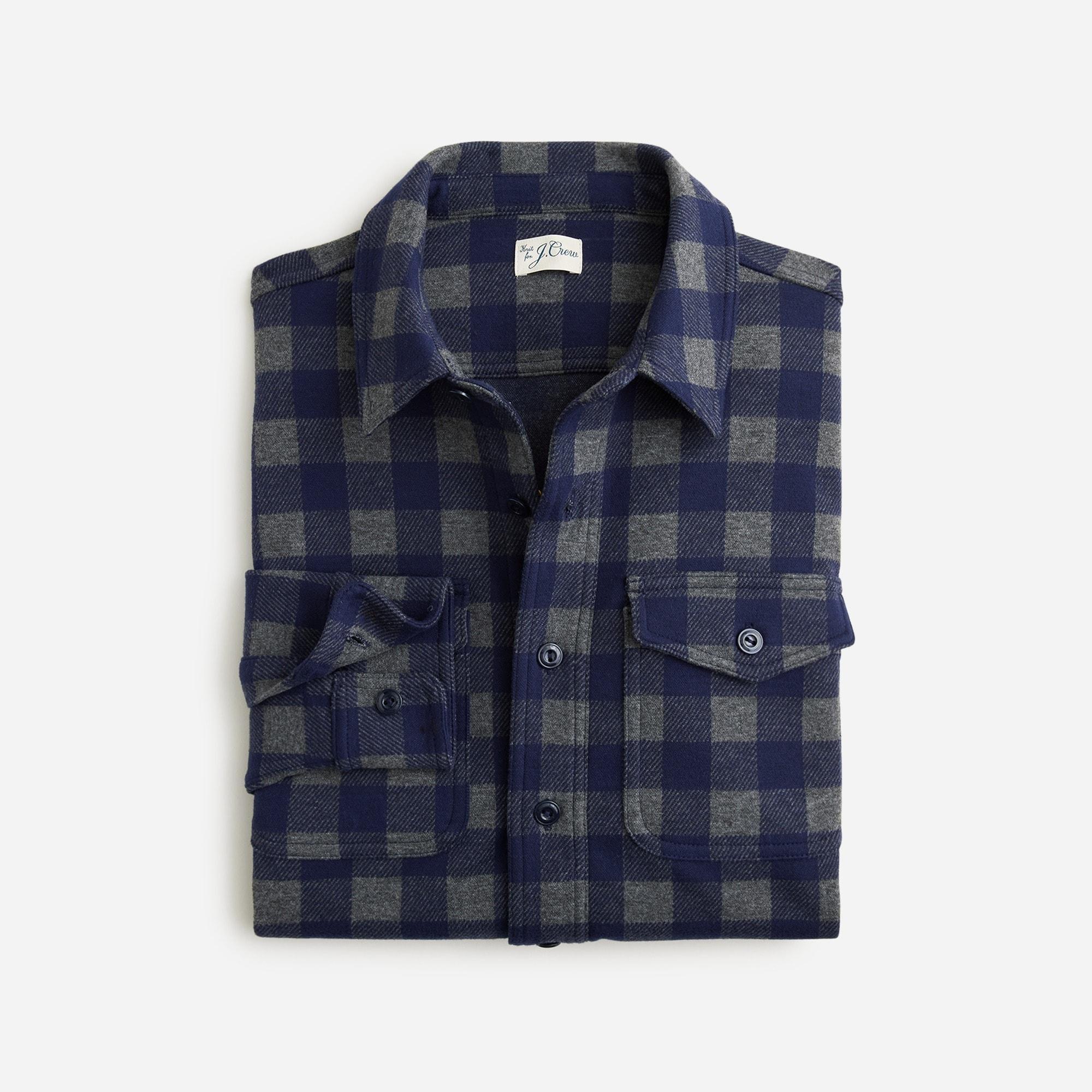 Seaboard soft-knit shirt in plaid Product Image