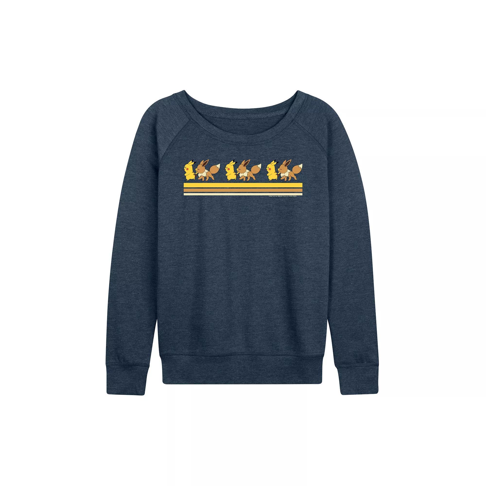 Womens Yellowstone Wear The Brand French Terry Long Sleeve Tee, Girls Grey Indigo Product Image