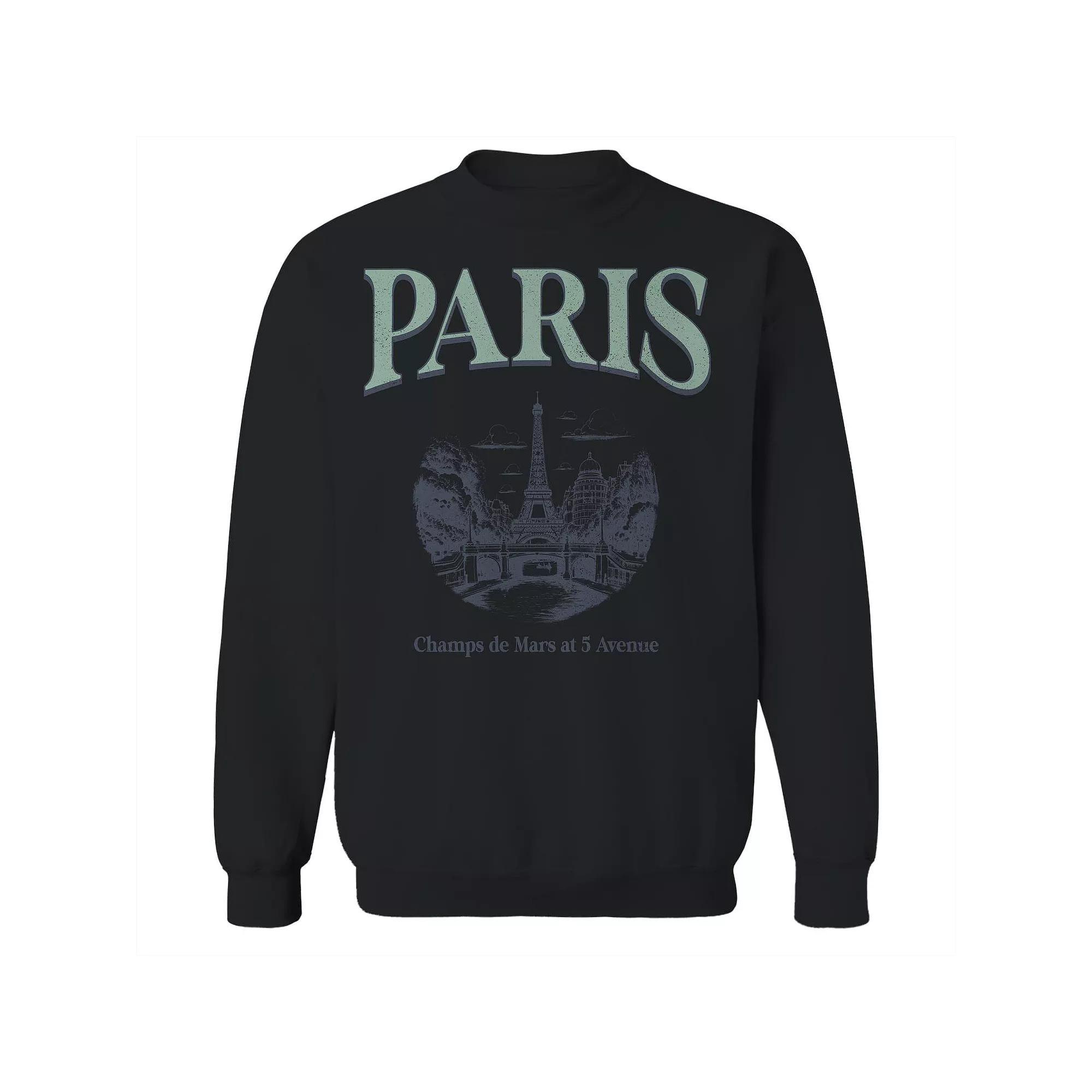 Men's Curb Your Enthusiasm Logo Curb Your Enthusiasm Graphic Fleece Crew Sweatshirt, Size: Small, Black Product Image