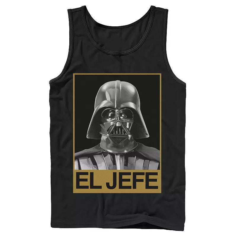 Men's Star Wars Darth Vader El Jefe Portrait Tank Top, Size: Small, Blue Product Image