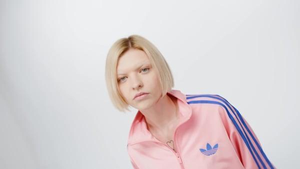 adidas Adicolor Classic Firebird Loose Track Top Black M Womens Product Image