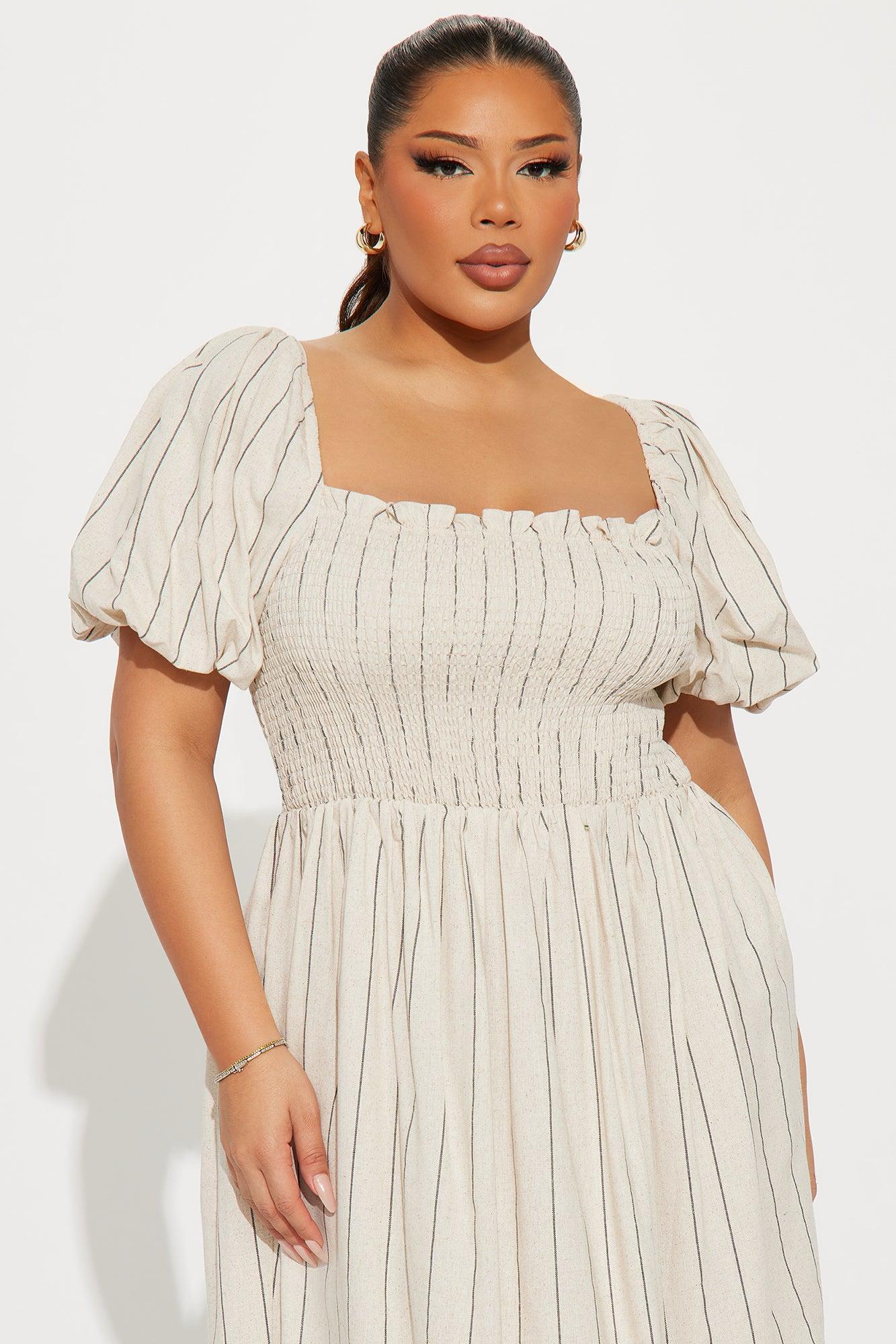 Anya Linen Maxi Dress - Natural Product Image