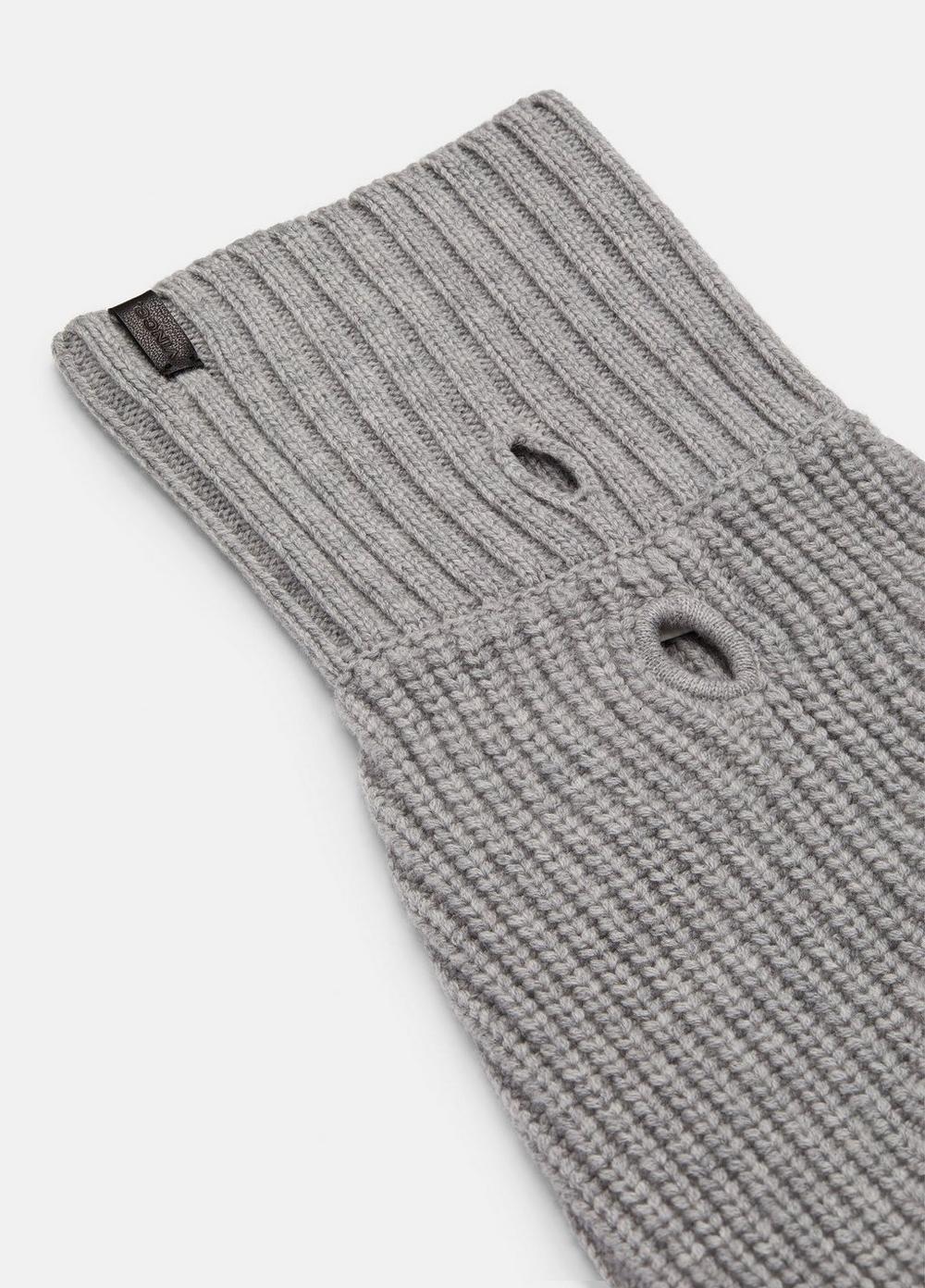 Wool and Cashmere Shaker-Stitch Dog Sweater Product Image
