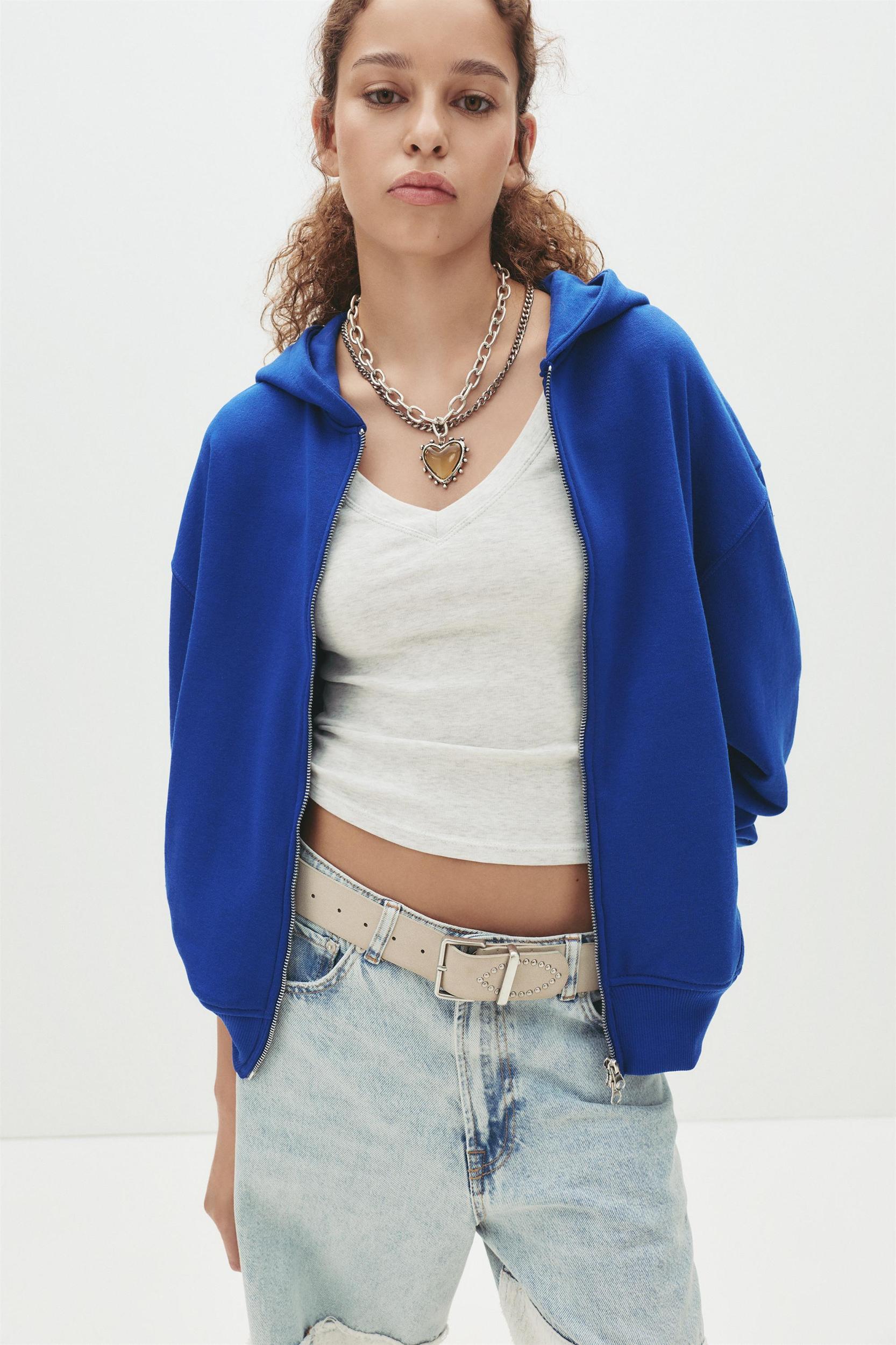 Hoodie with zipper Product Image