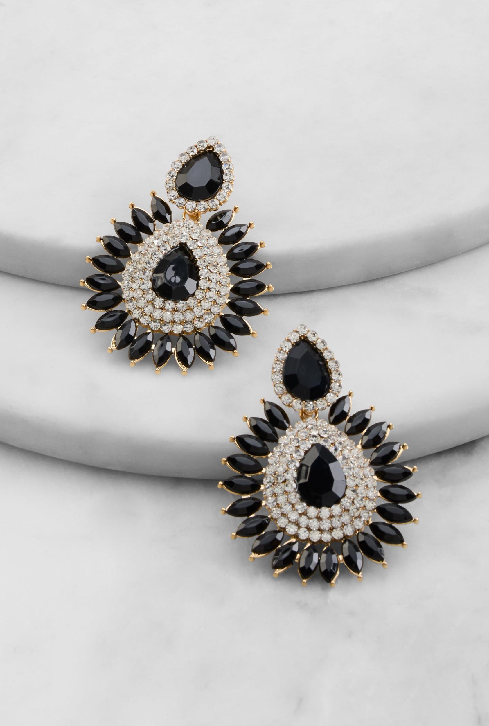 Cubic Zirconia Chandelier Drop Earrings Female Product Image