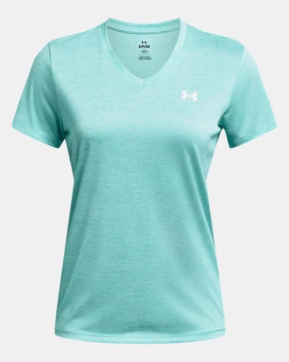 UA Tech Twist Womens V-Neck Short Sleeve Product Image
